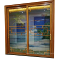 Aluminium frame size customized modern house door design sliding glass door for living room